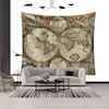 Wiszące ścianę Mandala Mapa Świata dywan wiszący dywan Dekor Home Decor J220804