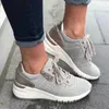 Topselling Plus Size Ronde Teen Match Kleur Voorzijde Lace Up Women's Causal Sneakers Mode Vrouwelijke Schoenen Zapatillas Mujer Designer Classic Luxury