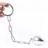 Articoli di bellezza 29CM Catena in acciaio inossidabile Plug anale con anello per il pene BDSM Punizione Giocattoli sexy per adulti Per uomini Butt Dilator Masturbatori