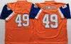 Rare 7 John Elway 27 Steve Atwater Terrell Davis 84 Shannon Sharpe 49 Dennis Smith White Blue Orange Retro Football Jerseys Stitched Mens