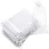 50pcs 투명한 시폰 오간자 가방 크리스마스 할로윈 결혼식 생일 파티 사탕 선물 상자 보석 포장 가방 CX220423