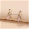 Cuelga los pendientes de la lámpara joyería retro moda cristal imitación piedra natural gota entrega 2021 mvyom