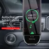 A7 10W Wireless Charger Automático Clamping Car Montagem de telefone para telefone para celular Indução infravermelha QI Stand de carro de carregamento rápido