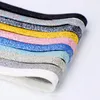 1pair Fashion Glitter Shoelaces Colorful Flat Shoe Lacets for Athletic Running Sneakers chaussures Boot 1 cm Largeur Crises de lacets 220713