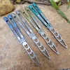 TheOne Butterfly Trainer Knife Archon D2 Blade Channel Titanium Handle Bushing System Jilt Swinging Free Tool Fels 19153