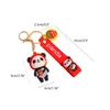 Keychains Personality Cute Panda Charm Keychain 3D Silicone Animals Pendant Small Gifts Car Trendy Jewelry Bag AccessoriesKeychain5616716