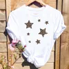 Lettera da donna Top adorabili Trend T-shirt con stampa stile carino Fashion Graphic T Top manica corta Camicia primavera estate T-shirt femminile