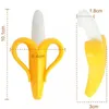 Безопасная банановая форма детские игрушки -блюда силиконовая зубная щетка