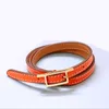 Lyxvarumärke Jewerlry Behapi Real Leather Colier Armband för kvinnor Multicolor Cuff