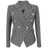 B148 Women's Designer Blazers Kläd TIDE Märke Högkvalitativ retro Fashion Presbyopic Maze Series Suit Jacket Lion Double-Breasted Slim Plus Size