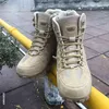 Boot Winter/Autumn Men Hoogwaardige merk Militaire leer Speciale kracht Tactische Desert Combat Boat Outdoor Shoe Snow 220805