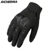 Zomer Motorfiets Men Hard Knuckles Touchscreen Full Finger Glove Tactical Dirt Bike Cycling Protective Gloves 220622