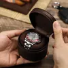 Titta på rutor Fall Retro Single Box Mystery Gift Round High-klasskvartsklockor Display Packing Jewelry Christmas Giftwatch Hele22