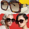 Neue heiße Art-Quadrat-Rahmen-Herren-Damen-Designer-Sonnenbrille Modell FOL028 Einzigartige Bügel Outdoor-Fahren Damen-Sonnenbrille UV-Schutz mit Originaletui