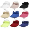 Femmes Sport vide haut chapeaux été large bord chapeau de soleil Protection contre le soleil visière séchage rapide casquette casquettes de Baseball M4082