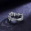 Vendita di design anello di lusso marchio di lusso a 22 pm classici anelli diamantato a tre strati 925 Accessori ad anello d'argento Gioielli moda Valen11837418527