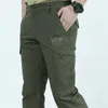 Spodnie taktyczne Mężczyźni Szybkie sucha armia armii migger multi kieszeni wojskowe czarne męskie spodnie oddychające Plus Size 4xl 201109