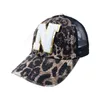 Män kvinnor snapback hip hop hat sommar 26 engelska brev utomhus mesh cap alfabet leopard baseball cap 200 st das455