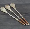 HOT Retro Long Handle Wood Spoon Coffee Tea Cooking Dining Utensil Cutlery Wooden RRA12782