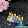 50pcs 3ml 5ml Small Glass Roll on Bottle Empty Doterra Roller Essential Oil Bottles Refill Perfume Vials with Key Chain Travel