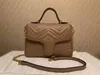 Lyxdesigner New Style Marmont Axelväskor Dam Guldkedja Cross Body Bag PU Läder Handväskor Handväska Kvinnlig Messenger Tote Bag