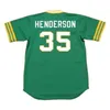 QQQ8 C202 Men 10 Ray Fosse 14 Vida Blue 20 Don Sutton 35 Rickey Henderson 1986 Baseball Jersey