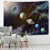 Cosmic Starry Sky Decor Psychedelic Carpet Wall Hanging Indian Mandala Tapestry Hippie Boho Cloth J220804