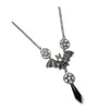 Pendant Necklaces Halloween Bat Necklace Punk Animal Pentagram Choker Clavicle Chain 124APendant Heal22