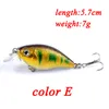 1PCS WOBBLERS Wysokość Crankbait Symulacja Łowina 57 cm 7G Jerkbait Floating Hard Bait Bass Carp Pesca Sprzęt rybacki 220726