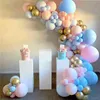 Métal bleu ballon baptême garçon fille baptême bébé douche joyeux anniversaire fête décor bébé Ballon Globos anniversaire ballon arc G23800871