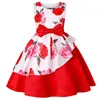 Girl039s Dresses Baby Kids Flower Print Birthday Children Clothing Irregular Girls Wedding Evening Party Princess Dress Girl Cl7197893