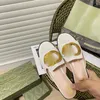 Pantoufles de styliste pour femmes, sandales de luxe en cuir véritable, pantoufles plates d'été en métal en peau de mouton, chaussures de plage à la mode 35-42 6O18