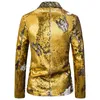 Men's Suits & Blazers Mens Shiny Flipping Sequins Dress DJ Nightclub Blazer Jacket Men Single Button Stage Singers Costume HommeMen's
