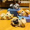 İç dekorasyonlar köpek model araba dekor 3D Gösterge Tablosu Oyuncak Süsleme Köpek Yavru Aksesuar Kafa Bobblehead Sallama Otomatik başını sallama Hediye Dekorior