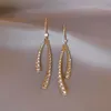 Dangle Chandelier Korea Design Massion Jewelry Simple and Smart Crystal Pendant Earrings Elegant Women's Prom Party AssocioryD