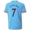 22 23 DE BRUYNE HAALAND Maillots de football pour hommes Édition spéciale STERLING RODRIGO BERNARDO FERNANDINHO MENDY FODEN Domicile Extérieur 3e Maillot de football Court Uniformes pour adultes