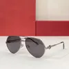 Neue Luxusdesignerin Sonnenbrille für Männer Herren Sonnenbrillen Vintage Large Cat Eye Raen Rahmen Frau Frau Stil Silber Rahmen BL7817289