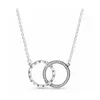 Collana in argento sterling 925 di lusso Designer Ladies Pandora Original Dora Circle Flower Castle Ciondolo Moda fai da te Gioielli da donna popolari Regalo con scatola