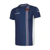 Nytt racinglag Formel One Short T Shirt Motorsport Summer Blue Men kläder snabb torr andas bleknar inte 4L2N