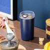 Elektrisk kaffekvarn Precision Spice Mill Bärbar minikross för torrfoder Kryddor, örter, nötter, spannmål Köksredskap Home Goodthing (blå/vit)