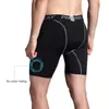 Hommes Sports Gym Compression Sous Couche de Base Shorts Collants Moitié Athlétique Hommes Séchage Rapide Skinny Riding 3XL Fitness Court 220518