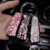 New 1X Car Vehicle Sun Visor Sunglasses Eyeglasses Glasses Holder ABS Clip Credit Card Package ID Storage Bag with Diamond Hand-Made