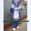 Costume da bambola mascotte Costume da mascotte coniglietto viola Cartone animato di ruolo Oggetti di scena per film Vestito per adulti Display pubblicitario Festa di compleanno 144