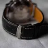 Luxus -Herren OEM Stilvolle Bewegung Wasser Ristant Chronographen Multi funktionaler maßgeschneiderter Ledergüreme Handgelenk Uhr für den Menschen