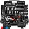 46pcs Set di attrezzi Kit di attrezzi per riparazione auto Set di chiavi Set di chiavi a cricchetto con nottolino Chiave a bussola Cacciavite Kit di attrezzi per la lavorazione dei metalli professionale H220510