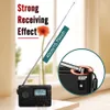 V115 Radio AM/FM SW Portable Radio Shortwave FM Speaker Support TF Card USB REC Recorder Sleep Time