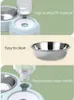 Pet Dog Cat Automatic Feeder Bowl for Dogs Drinking Water 500ml Bottle Kitten Bowls Slow Food Feeding Container Supplies 220323