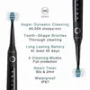 Escova de dentes fadawill sold elétrico dentes de dentes sonic fw-507 recarregável carga USB impermeável dente eletrônico 8 pincéis de reposição para adultos 0511