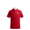 Cagliari Calcio męskie i damskie polo wysokiej klasy koszulka z bawełniana koszulka podwójna koralika stała kolorowy fan T-shirt