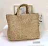 Designer Summer straw beach bag tote Luxury raffias bags Shopping Bag shoulder bag for women totes grass Chest pack lady hand bags purse handbags Colorful